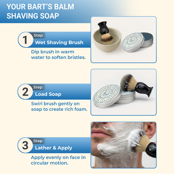 Ben Macdui Shaving Soap, Aftershave Balm and Shaving Brush Set